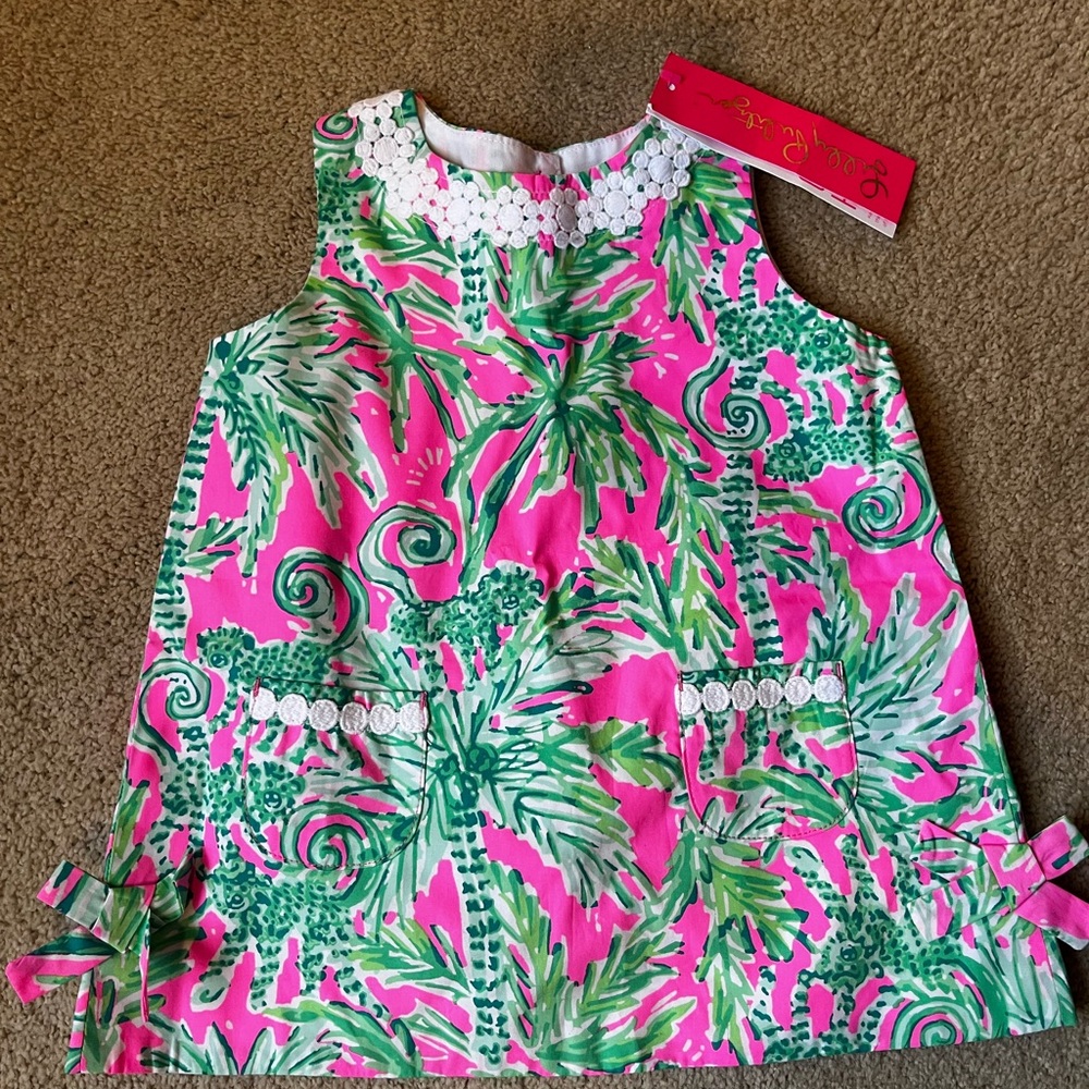 Lilly Pulitzer Baby Lilly Shift Dress With Diaper Cover